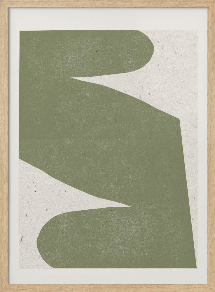 Zachte groene stroom | Poster