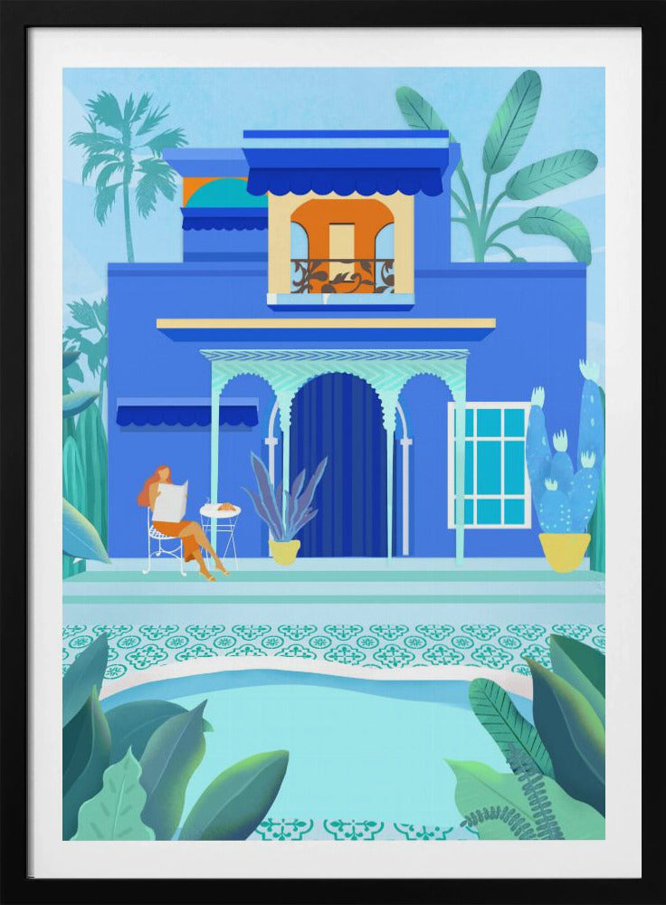 Blauwe Oase | Poster
