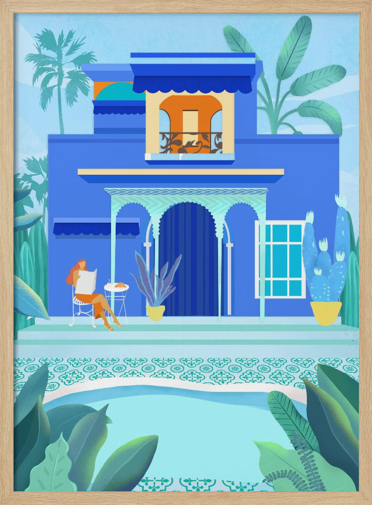 Blauwe Oase | Poster