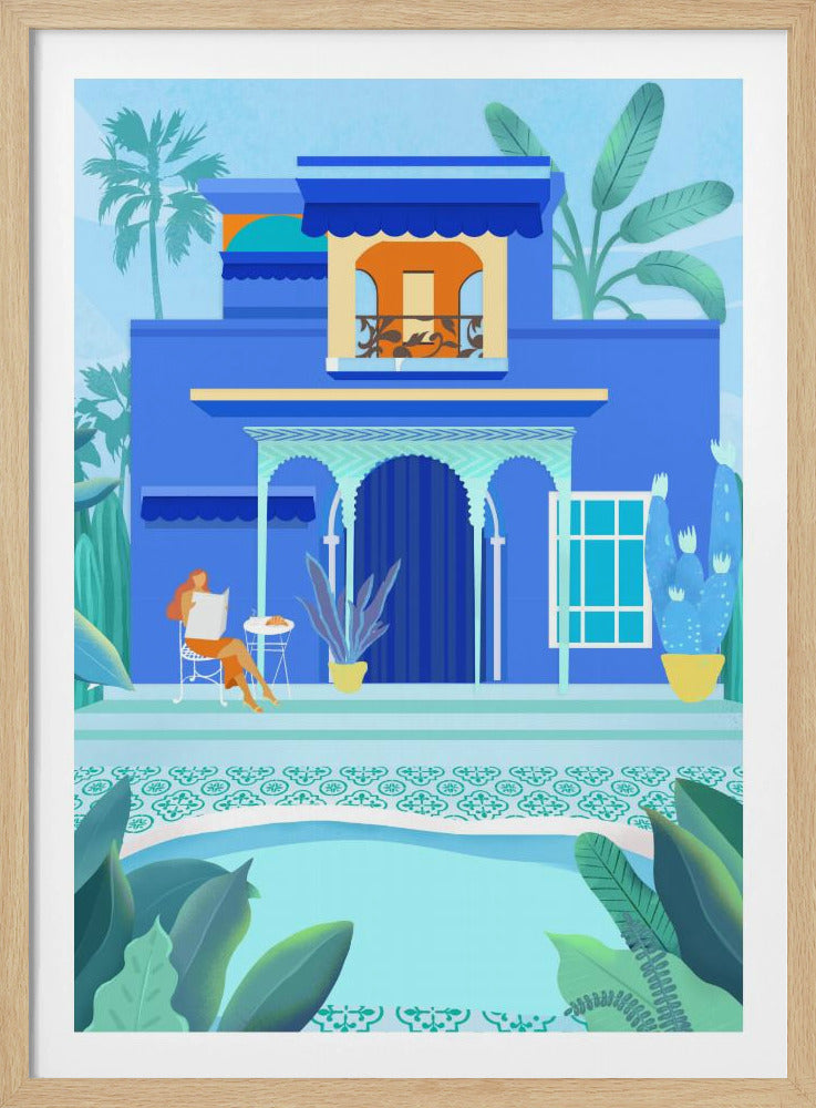 Blauwe Oase | Poster