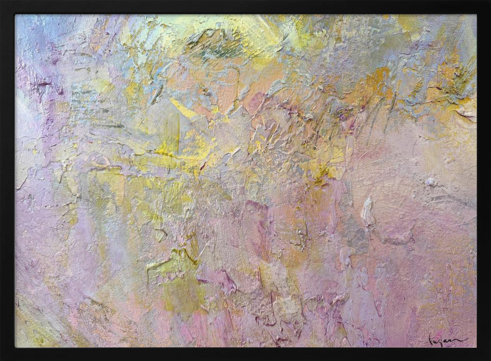 Goud en roze abstract | Poster