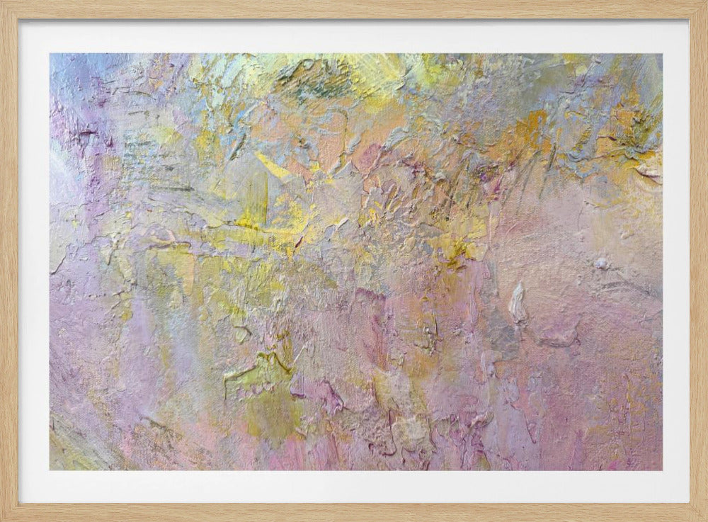 Goud en roze abstract | Poster