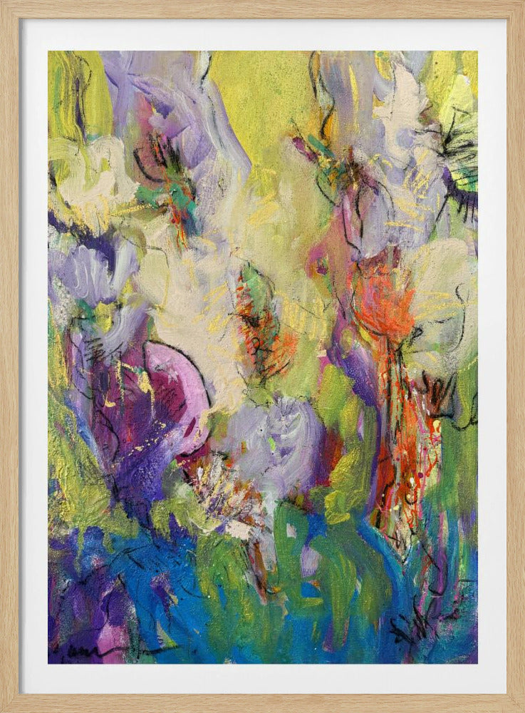 Abstracte Bloesemdans | Poster