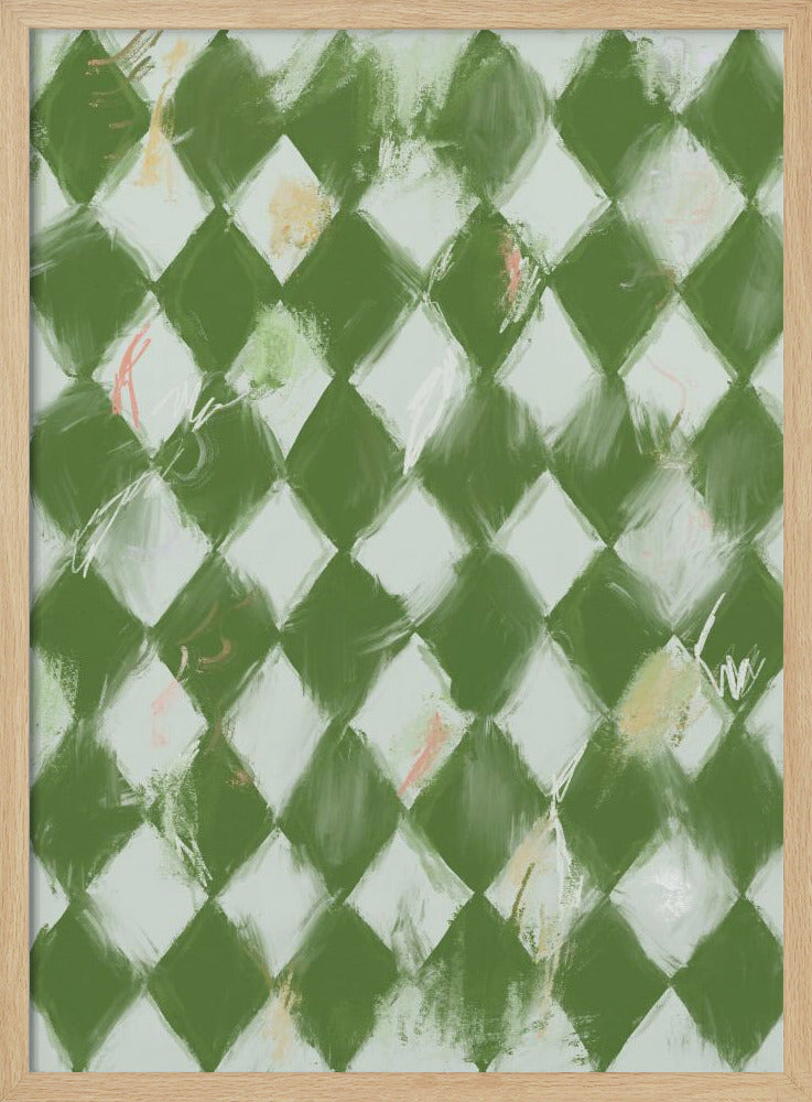 Groene diamanten | Poster