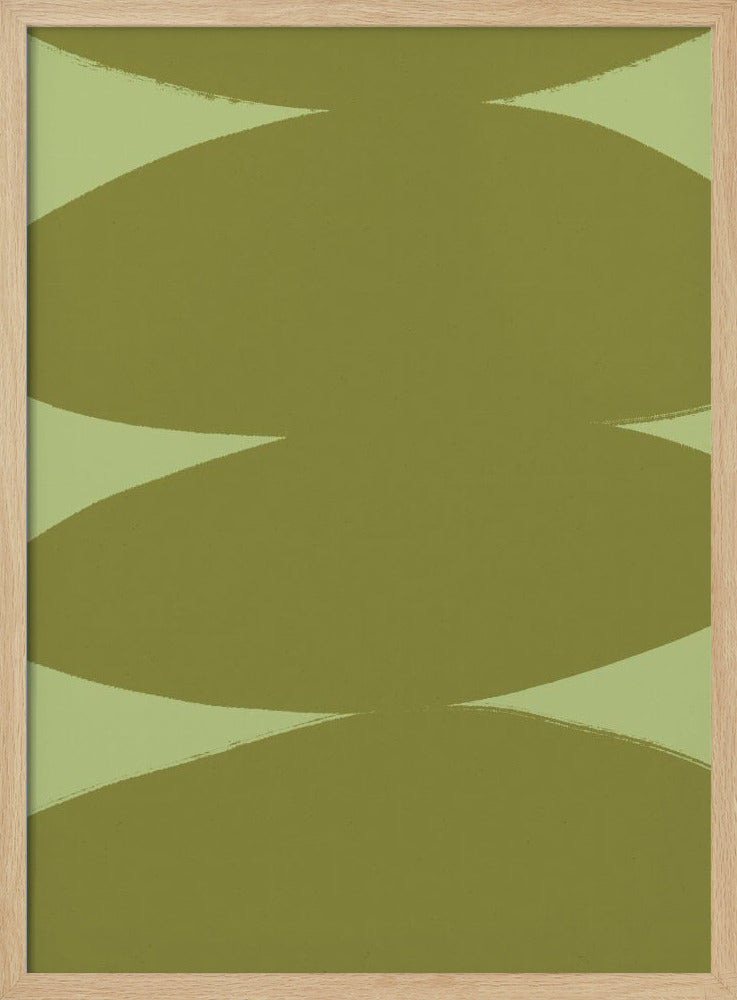 Groene Harmonievormen | Poster