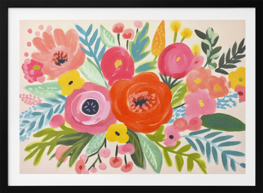 Eigenzinnig bloemenboeket | Poster