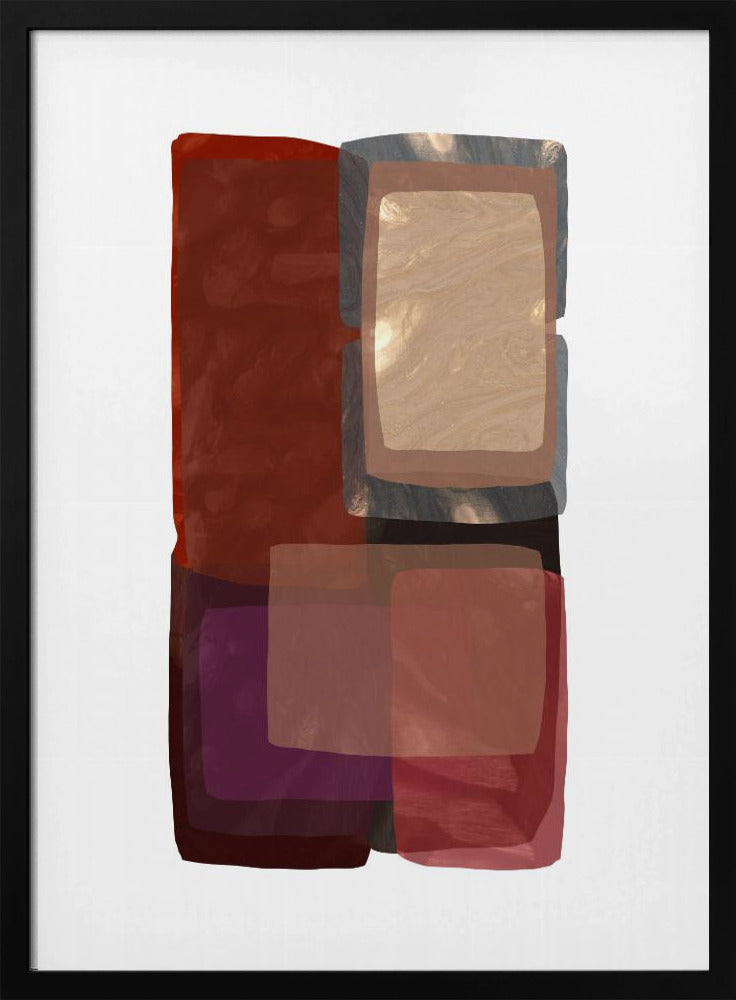 Deep Shades Shapes 1 | Poster