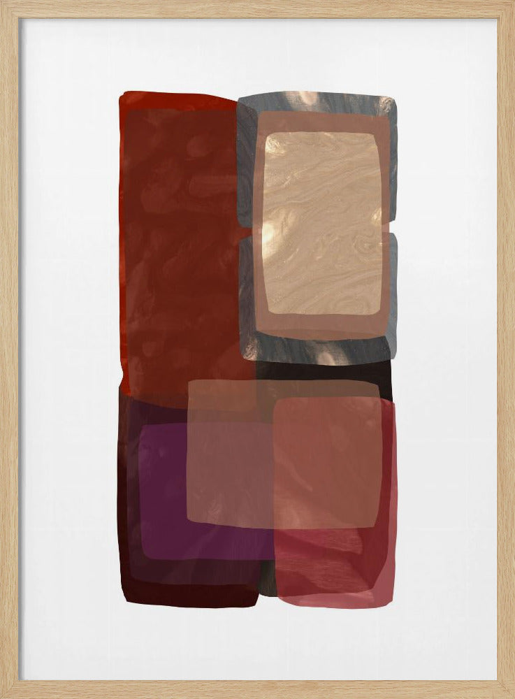 Deep Shades Shapes 1 | Poster