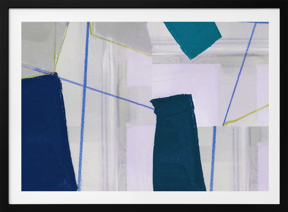 Abstract Composition In Blue 2 | Poster