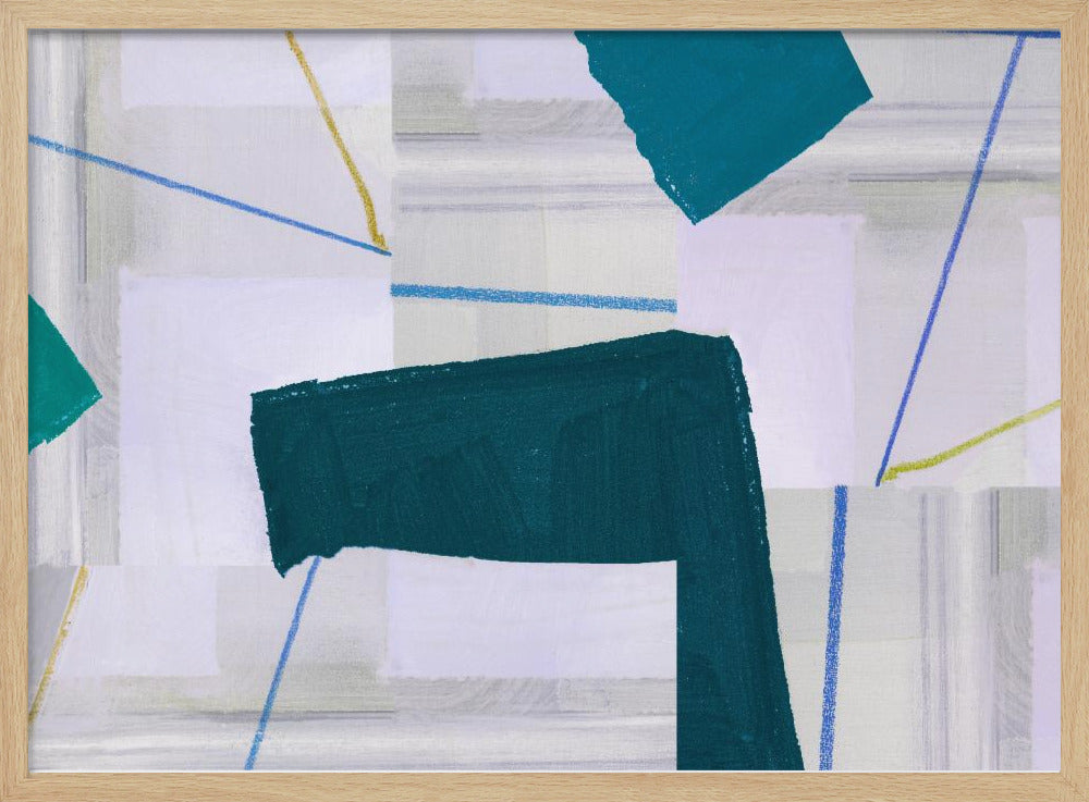 Abstract Composition In Blue 3 | Poster