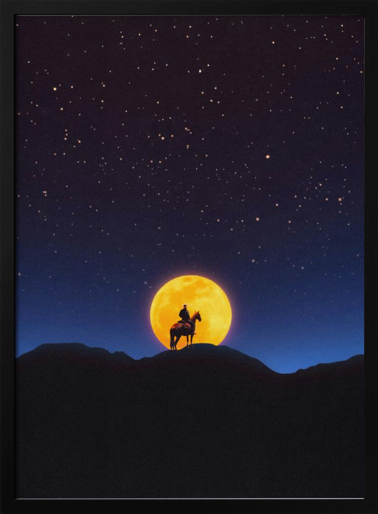 De ruiter en de maan | Poster