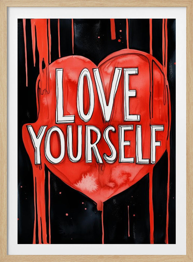 Houd van jezelf poster | Poster
