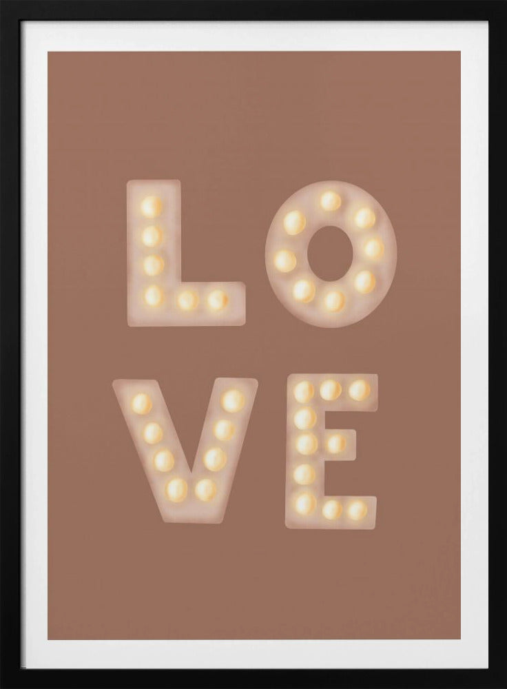 Liefdeslichtletters Mochamousse | Poster