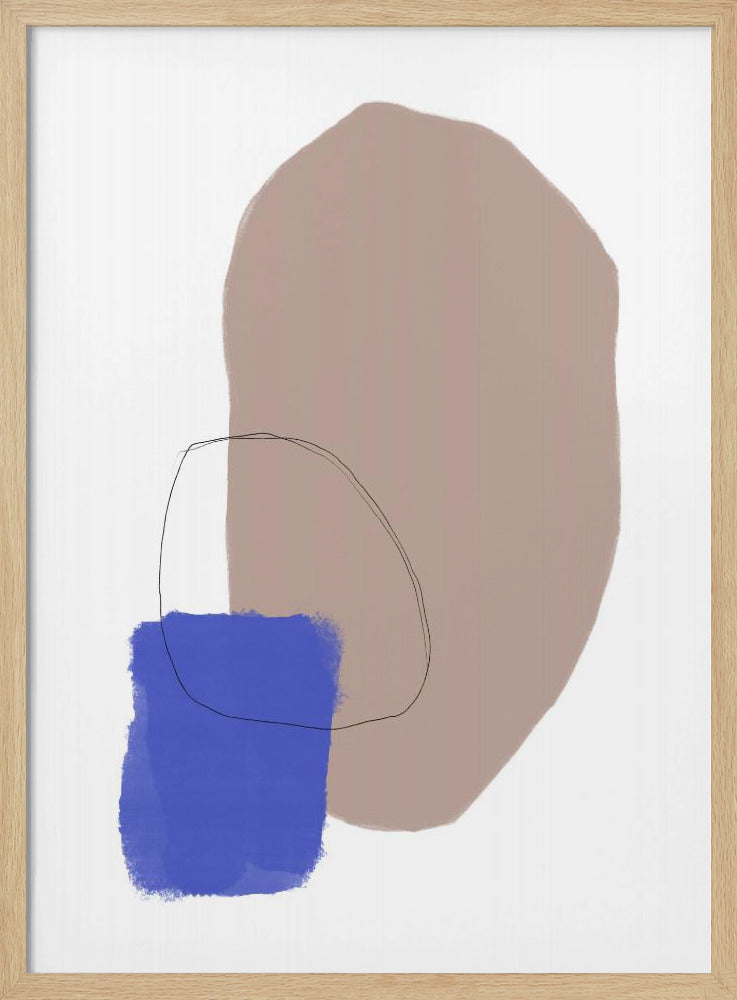 Organische vormen en aardse tinten | Poster