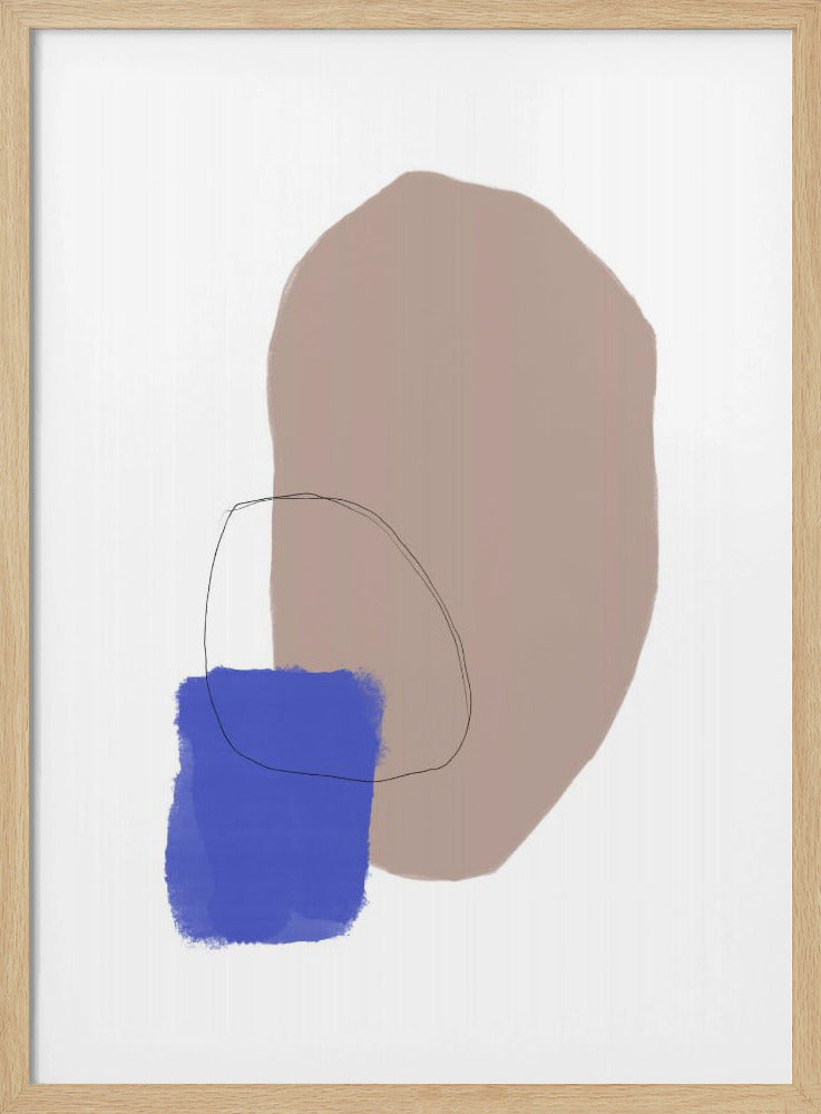 Organische vormen en aardse tinten | Poster
