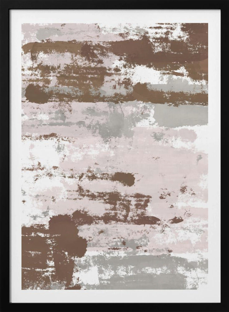Abstracte Mocha Paden | Poster