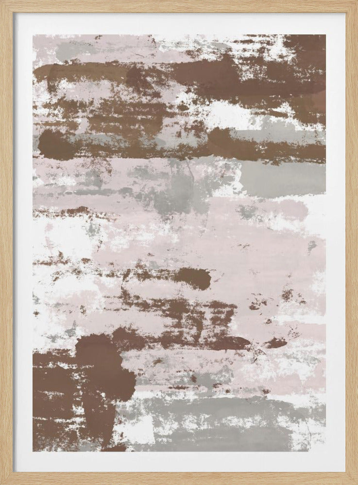 Abstracte Mocha Paden | Poster