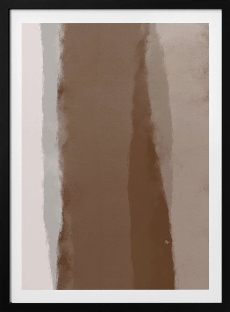 Abstracte Mocha-lineariteit | Poster