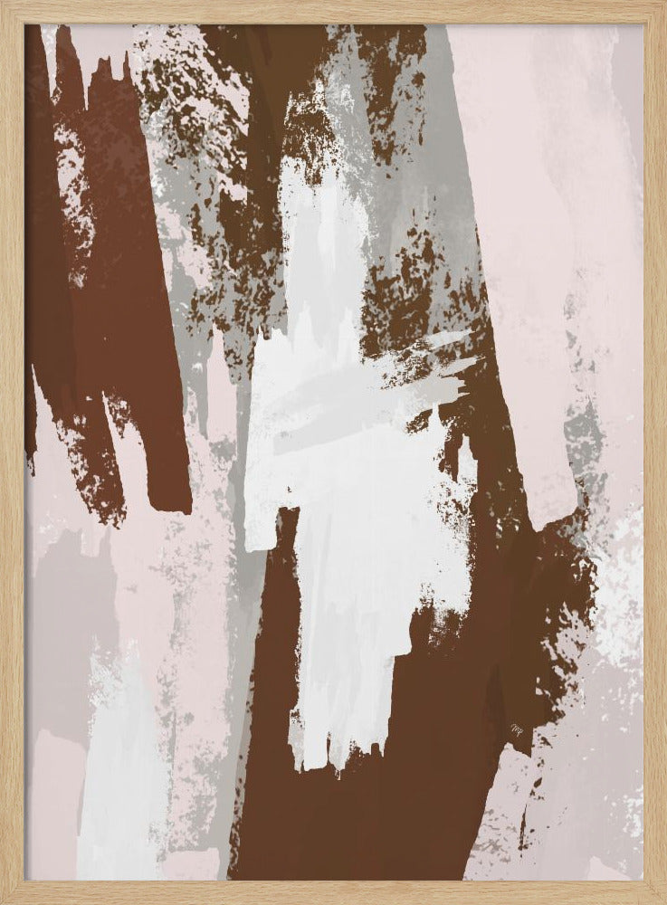 Abstracte bruine verf | Poster