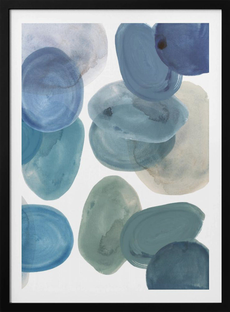 Tinten blauw 2 | Poster