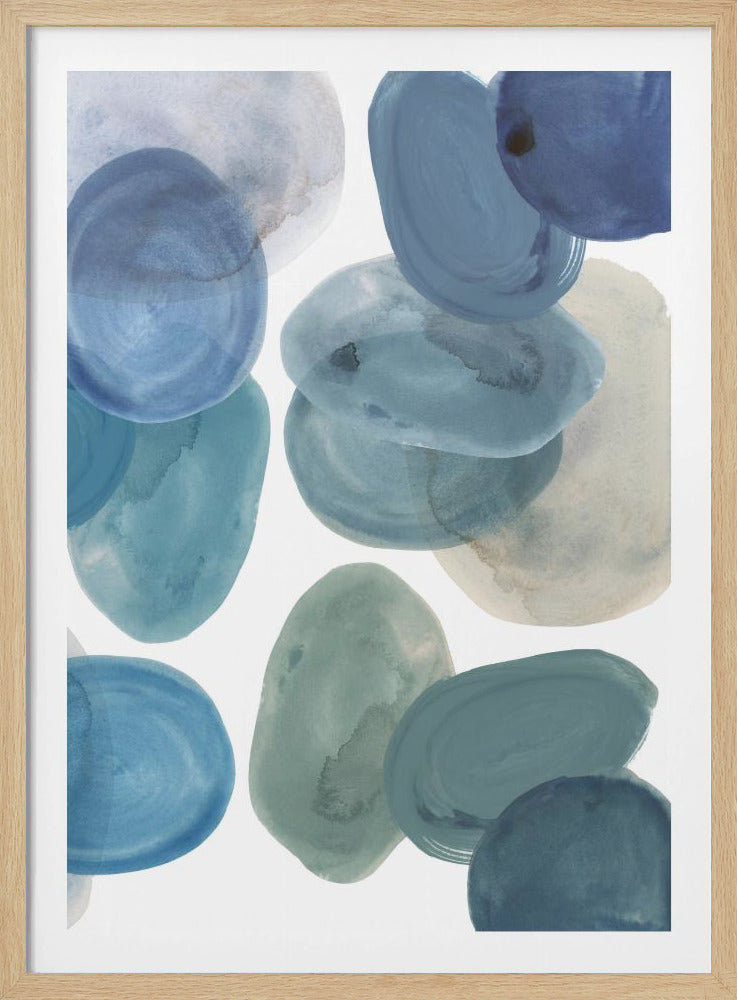 Tinten blauw 2 | Poster
