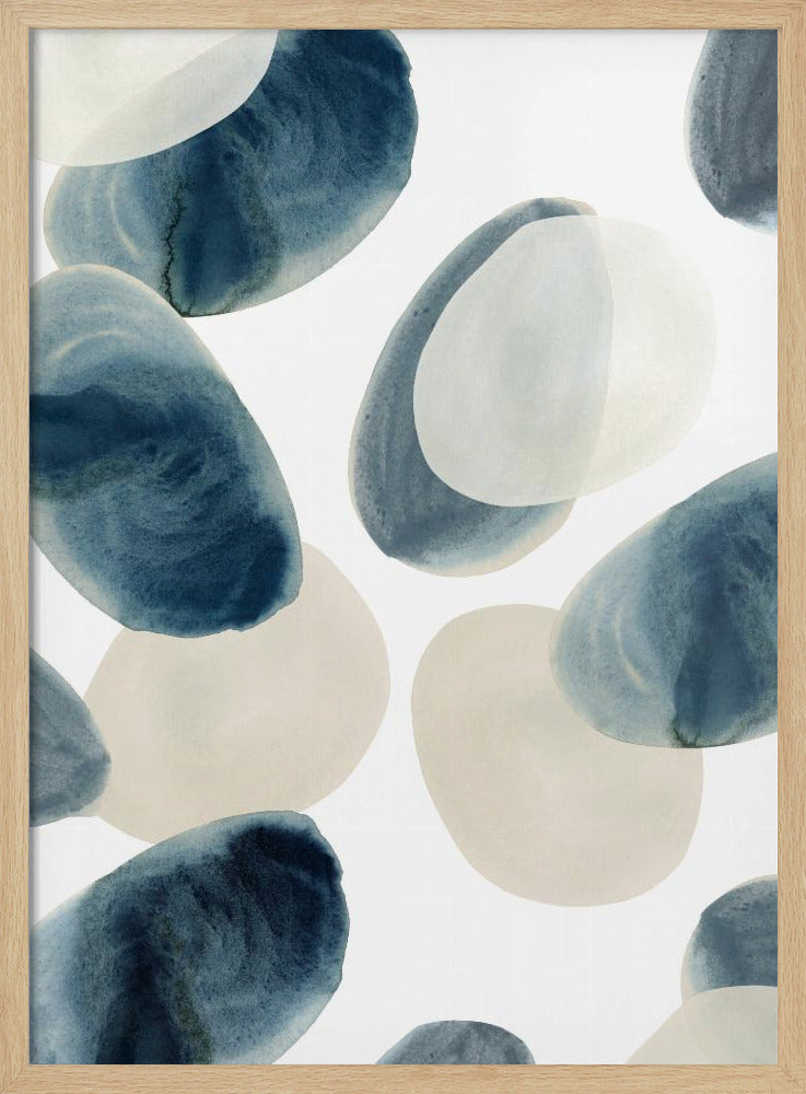 Tinten blauw 3 | Poster