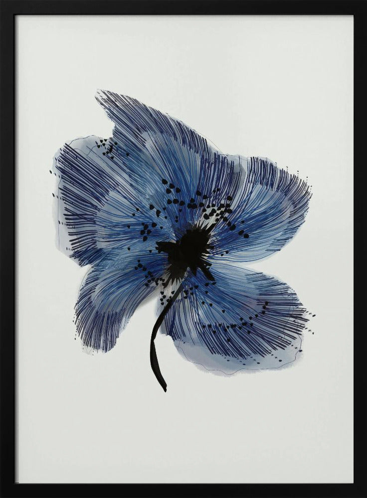 Blauwe Bloem 3 | Poster