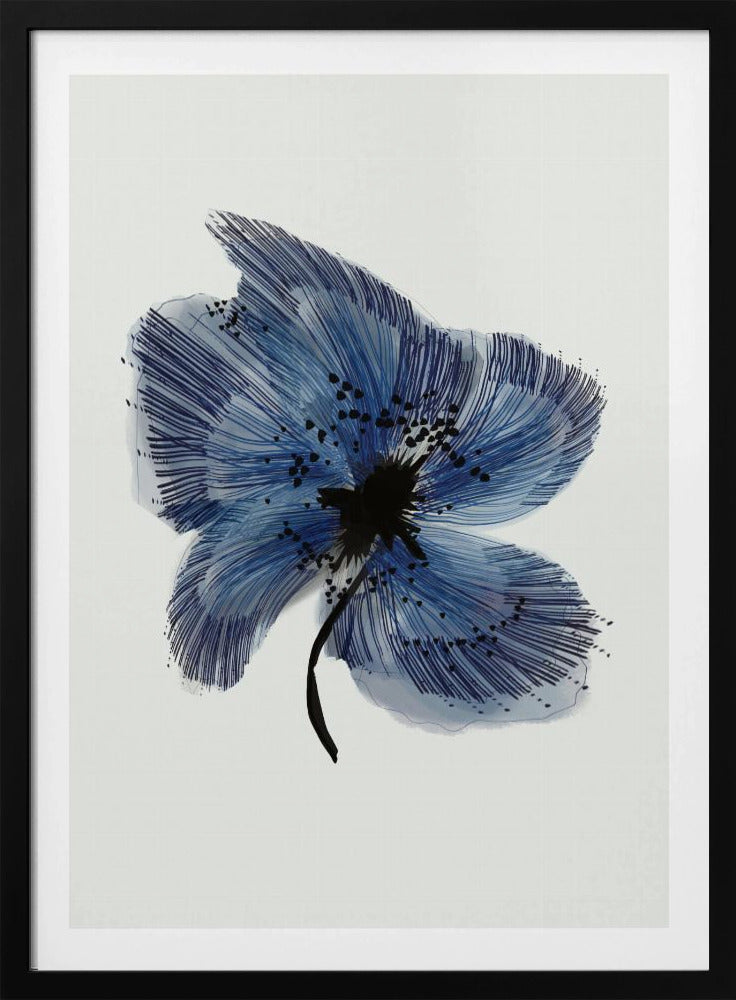 Blauwe Bloem 3 | Poster