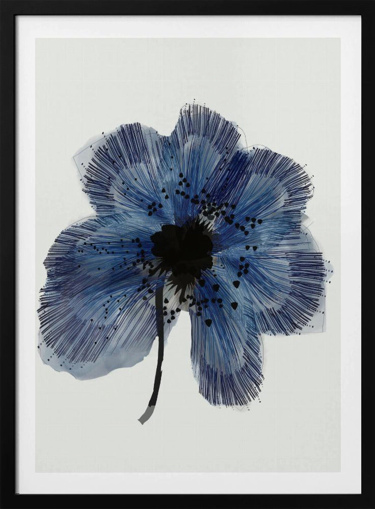 Blauwe Bloem 2 | Poster