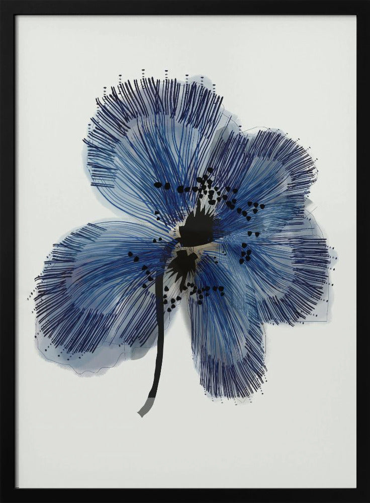 Blauwe Bloem 1 | Poster
