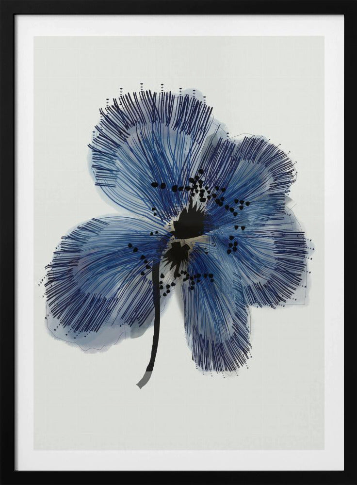 Blauwe Bloem 1 | Poster