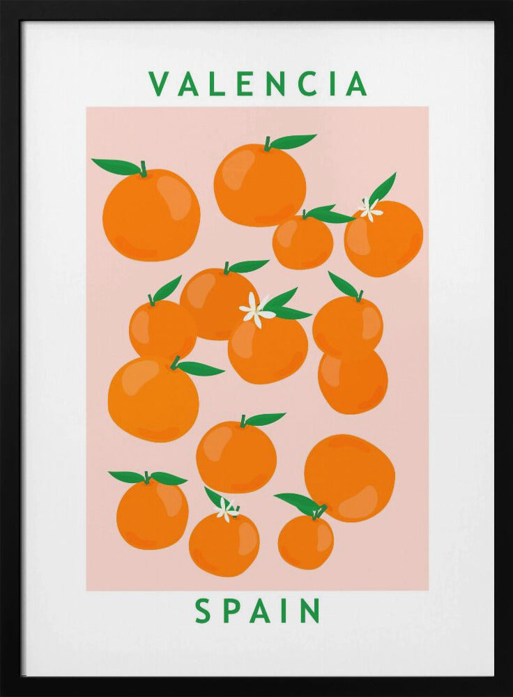 Bloemenmarkt Sinaasappels | Poster