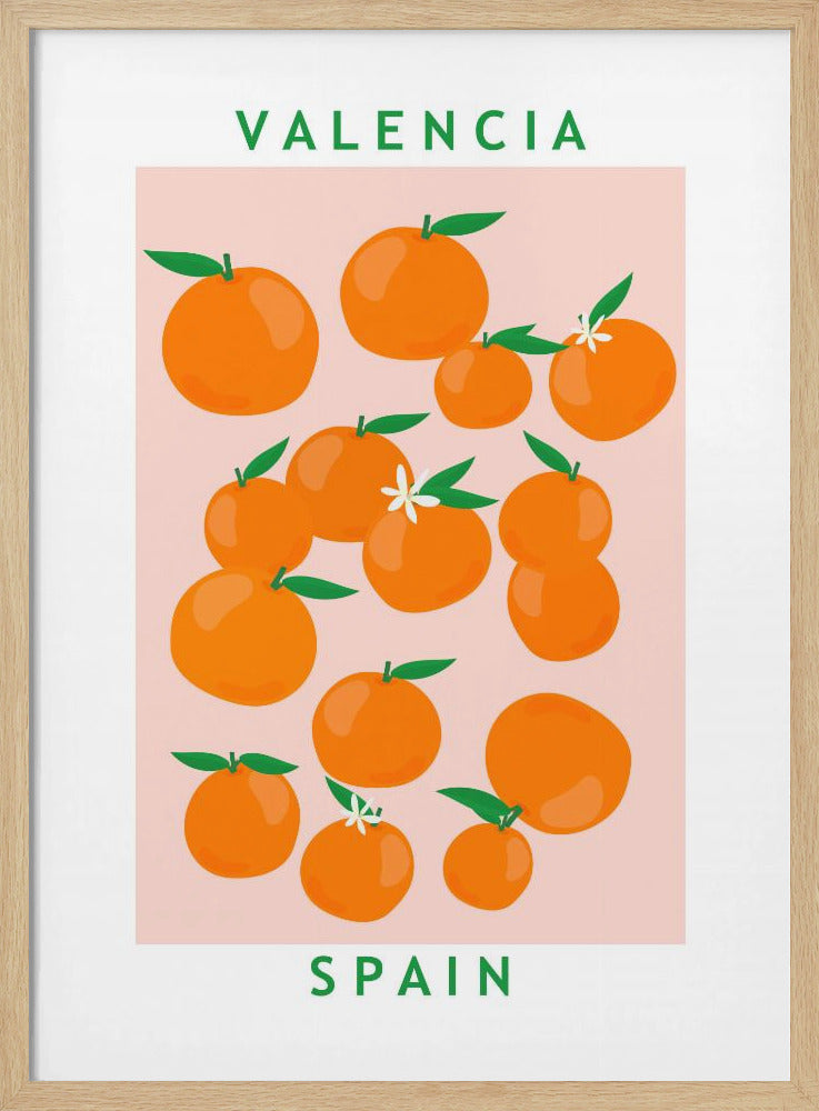 Bloemenmarkt Sinaasappels | Poster