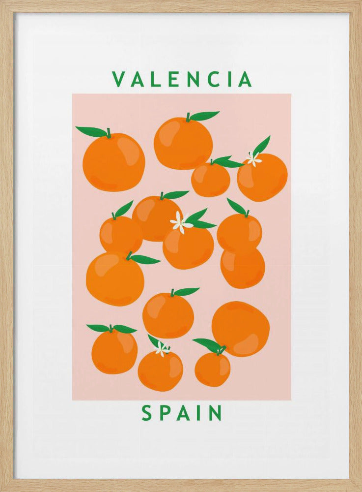 Bloemenmarkt Sinaasappels | Poster