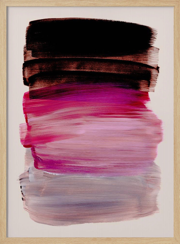 Abstracte penseelstreken 184 | Poster