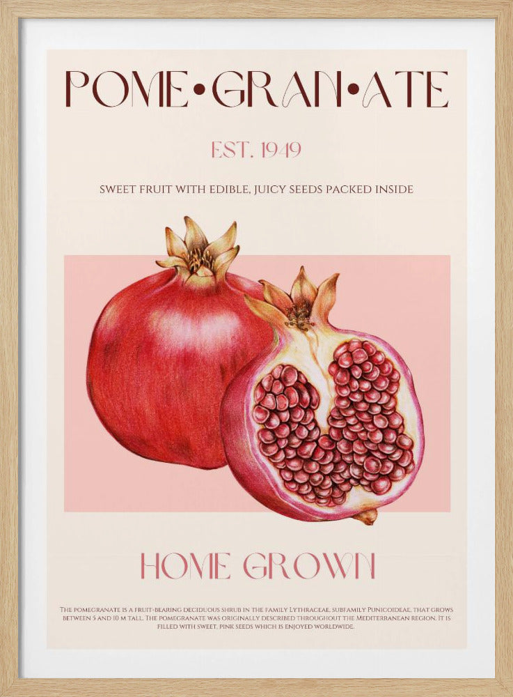 Sappige granaatappel | Poster