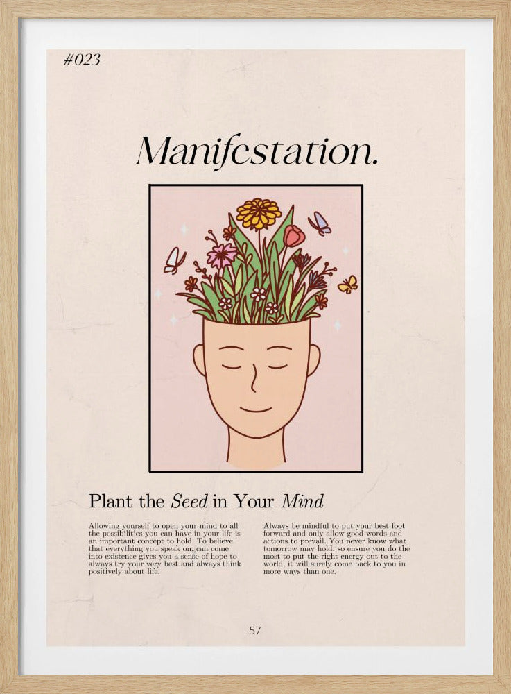 Manifestatie met een serene figuur | Poster