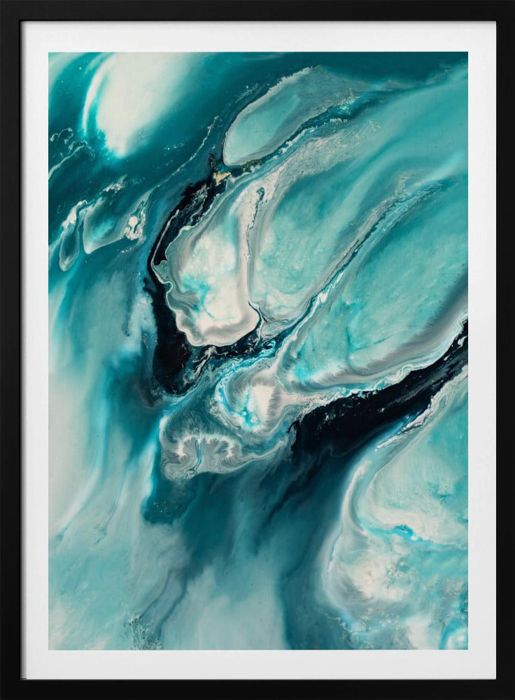 Oceaanblauw Aqua Turquoise "Ocean Teal" | Poster