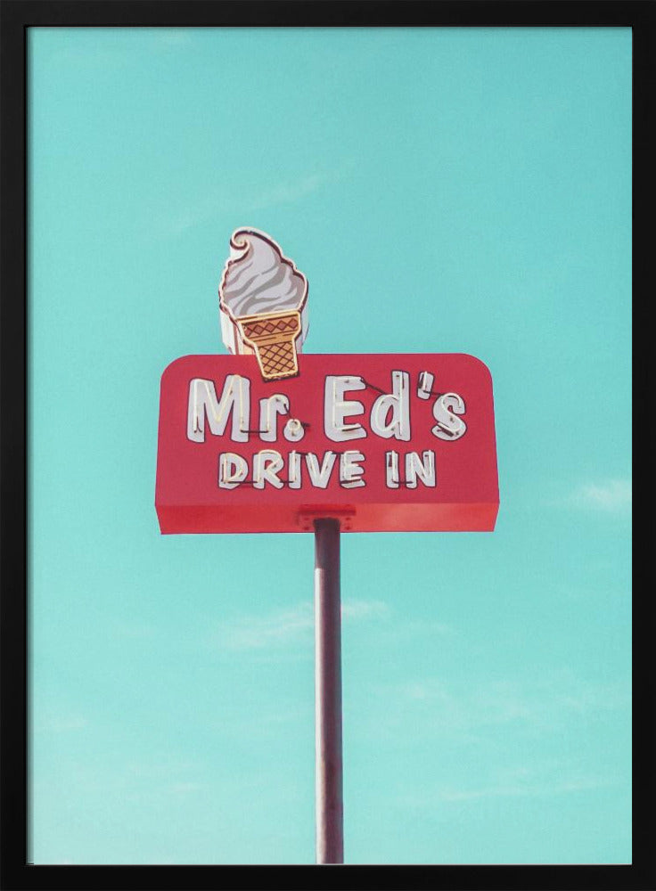 Mr. Ed&#039;s Drive In Vintage Sign in Urbana, Missouri, USA | Poster