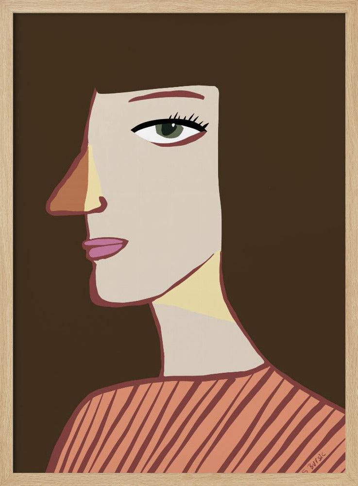Vrouwenprofiel | Poster