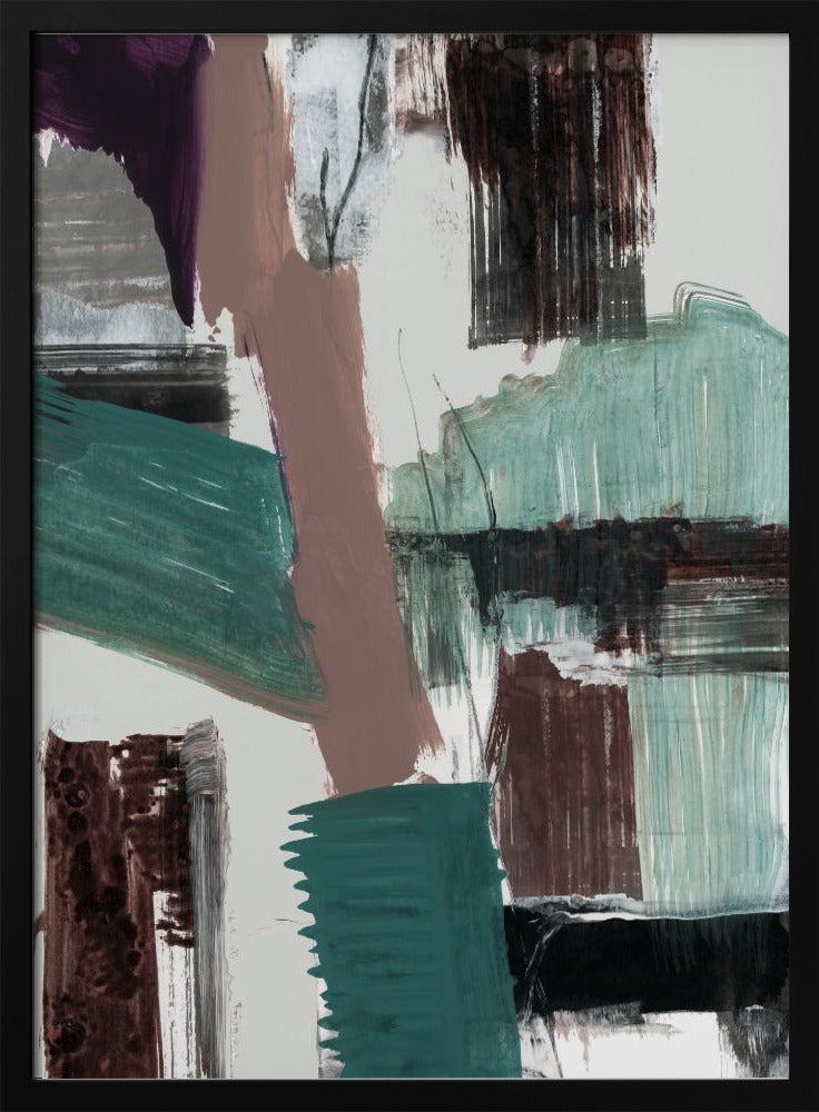 Blauwe Abstract | Poster