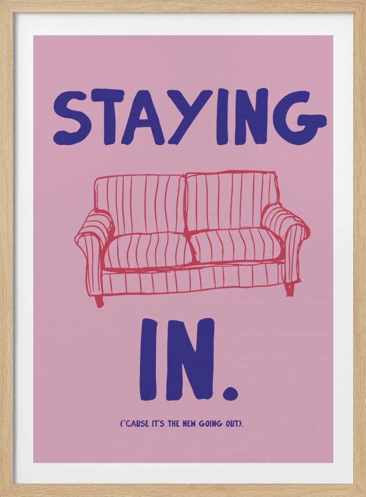 Comfortzone op de bank | Poster