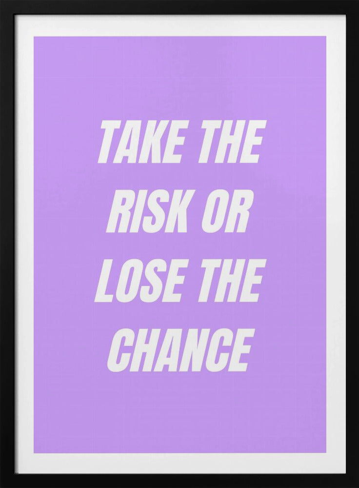 Neem het risico | Poster