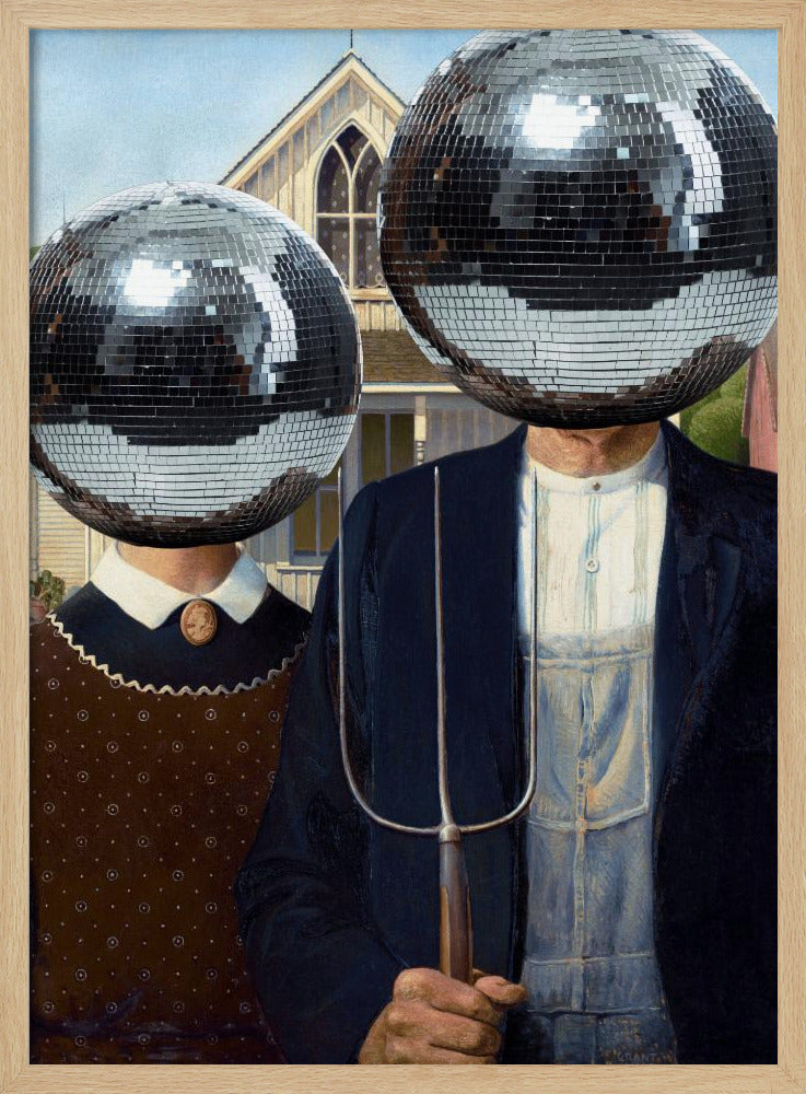 American Gothic with Disco | Poster