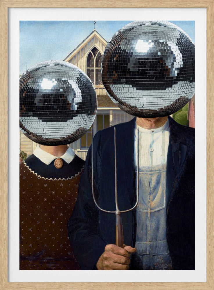 American Gothic with Disco | Poster