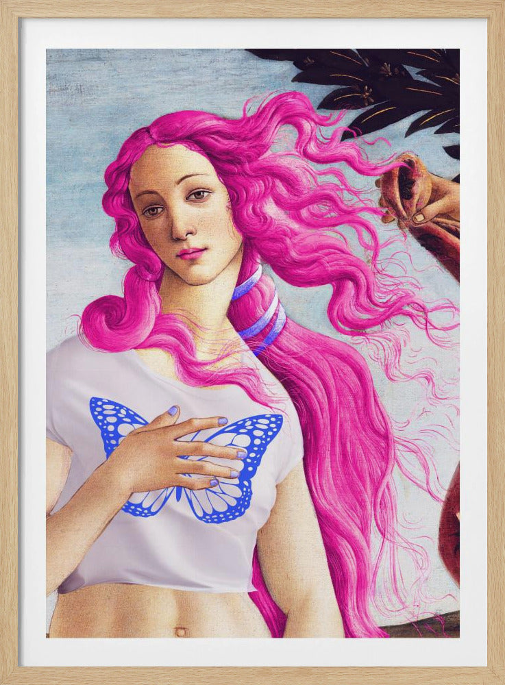 A Figure with Vibrant Pink Hair | Poster