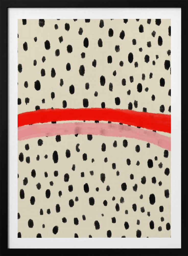 Zwarte stippenpatronen | Poster