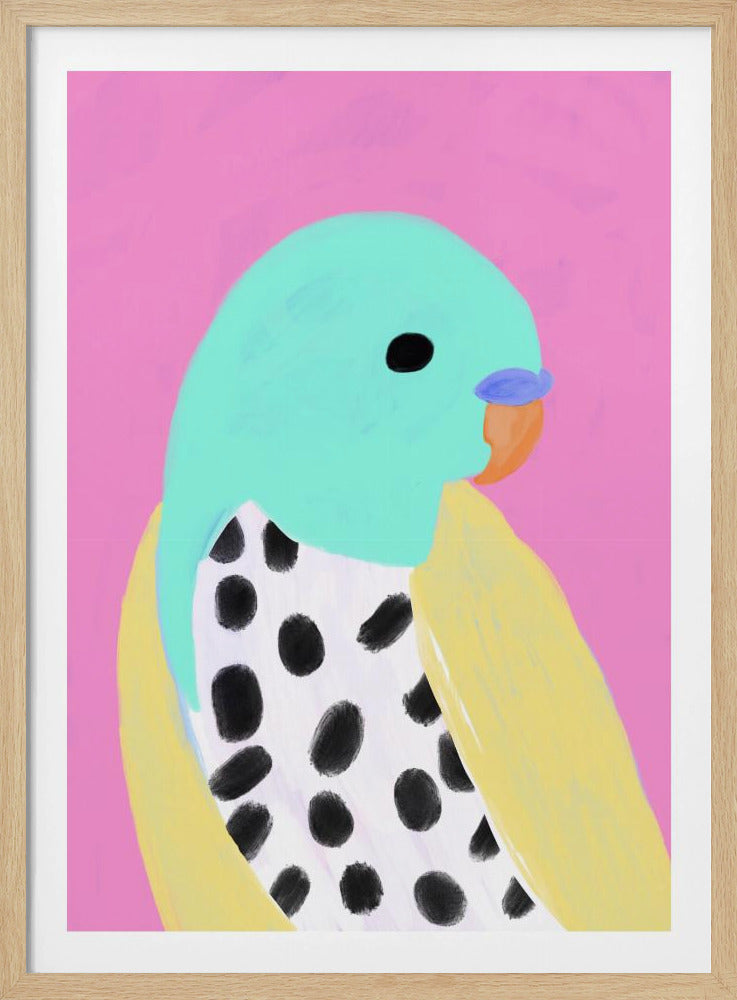 Parkiet met stippen | Poster