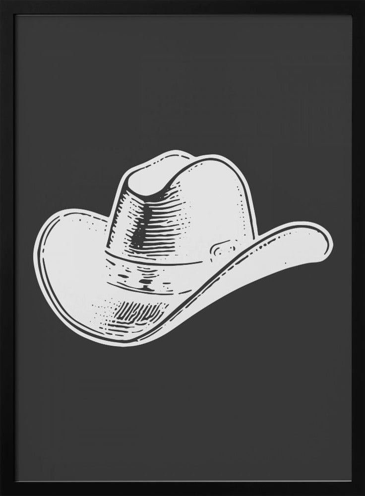 Zwarte cowboyhoed | Poster