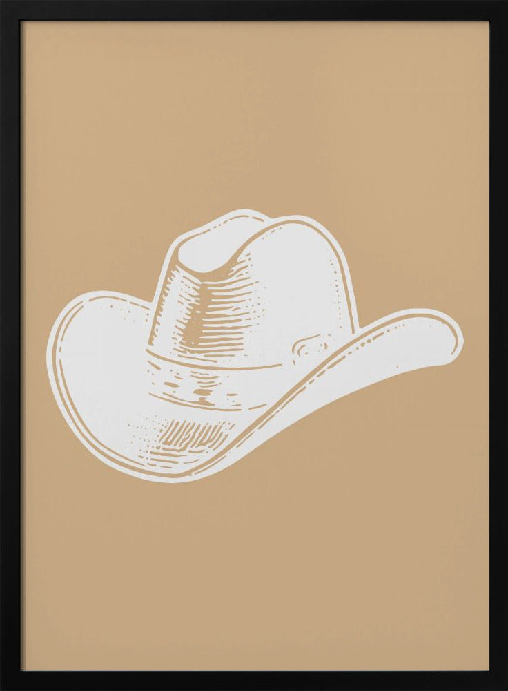 Neutrale cowboyhoed | Poster